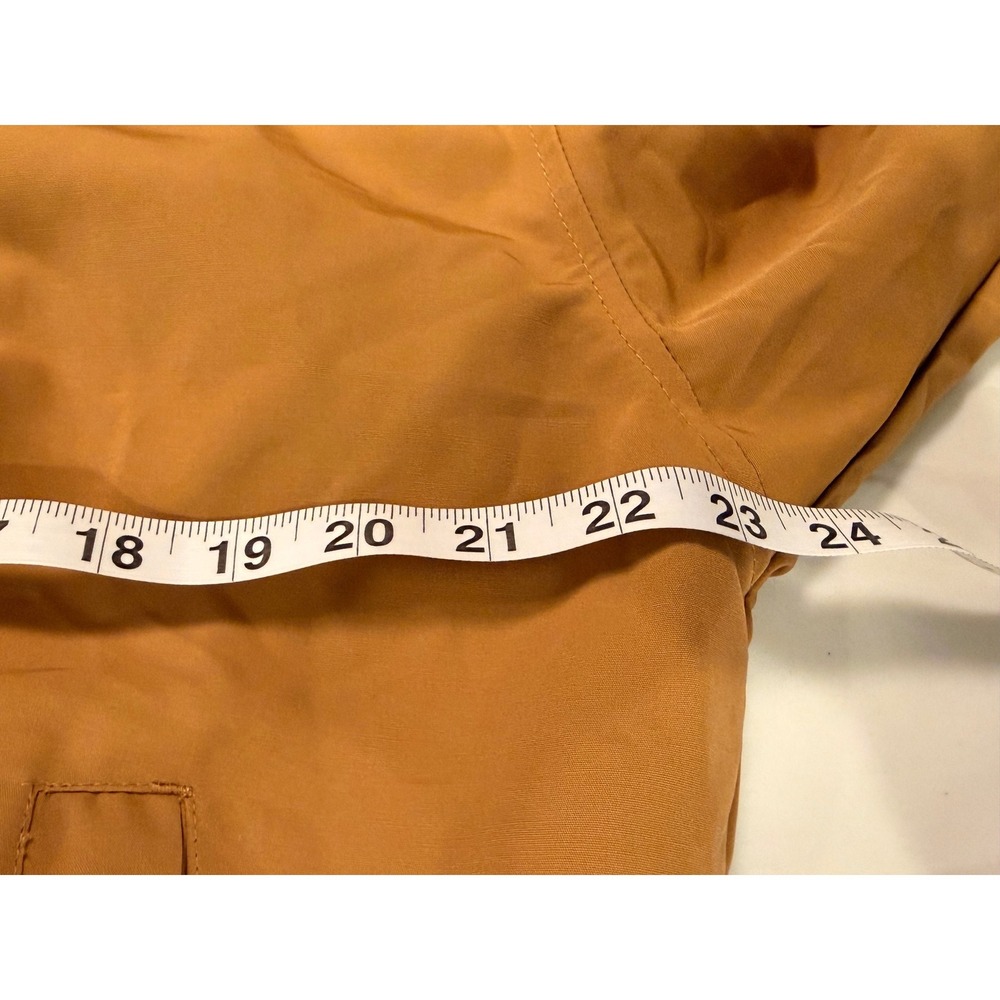 Zara Men Mustard Tan Lightweight Snap Front Bomber Jacket Small New With Tags - Picture 5 of 7